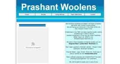Desktop Screenshot of prashantwoolens.com